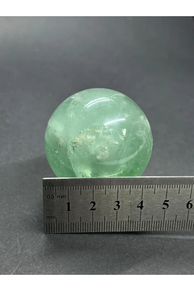 gemsartdeco YEŞİL FLORİT KÜRE DOĞALTAŞ - Resim 7