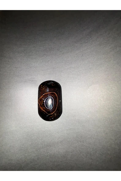 gemsartdeco AÇIK KAHVE AKİK PALMSTONE DOĞALTAŞ - Resim 2