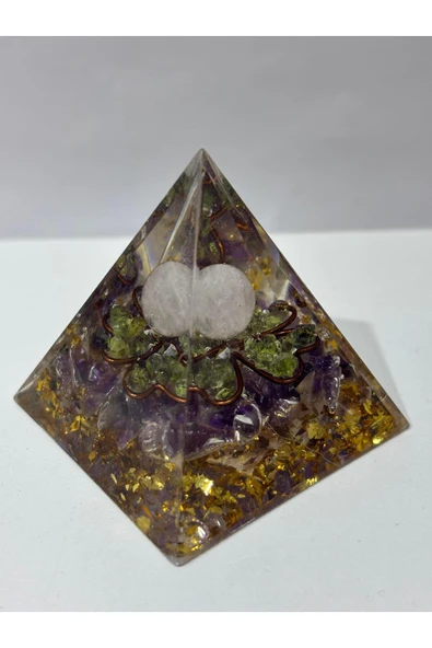 gemsartdeco YEŞİM TAŞLI KALP ÇAKRASI ORGONİTİ - Resim 2