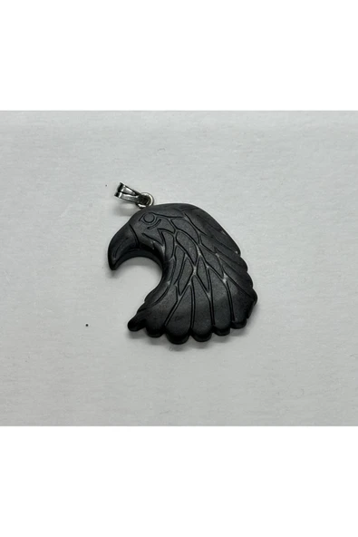 gemsartdeco ŞUNGİT DOĞALTAŞ KOLYE UCU KARTAL ürün görseli