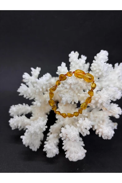 gemsartdeco BEBEK KEHRİBAR BİLEKLİK-AYAKLIK - Resim 3