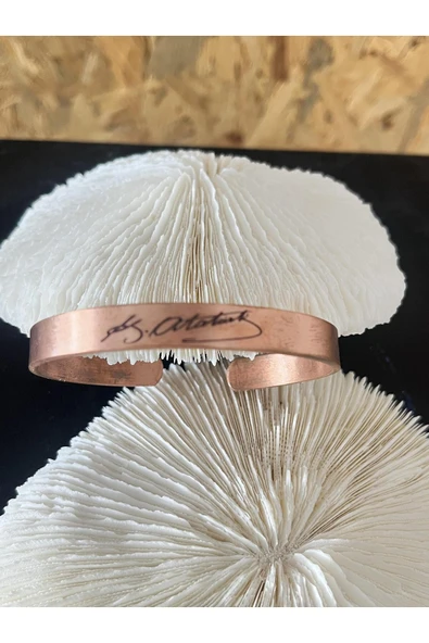 gemsartdeco BAKIR BİLEKLİK ATATÜRK ürün görseli 1