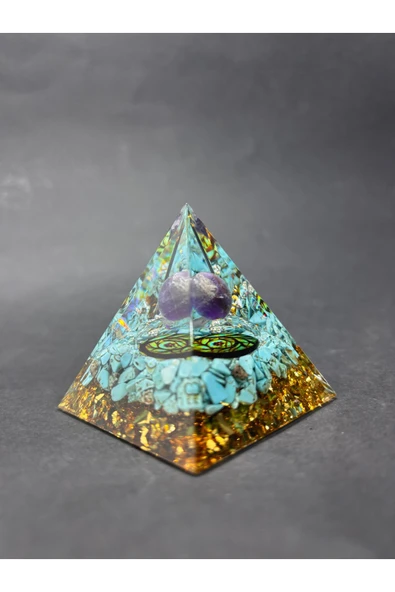 gemsartdeco TURKUAZ NAZAR ORGONİTİ - Resim 4