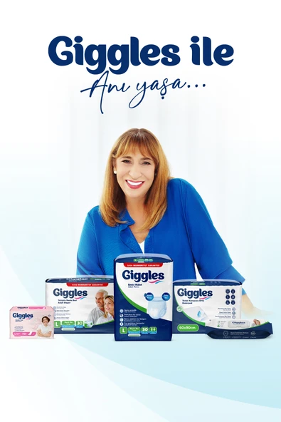 Giggles Yetişkin Emici Külot Hasta Bezi Large 1 Paket (8 Adet) - Resim 2