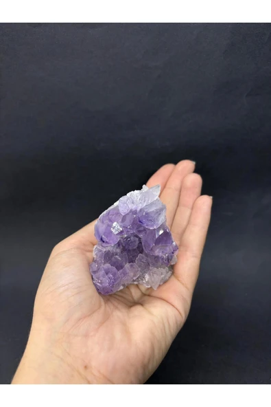 gemsartdeco BREZİLYA AMETİST DOĞALTAŞ JEOT 1 ADET - Resim 4