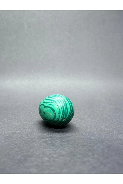gemsartdeco MALAHİT YUMURTA DOĞALTAŞ - Resim 5