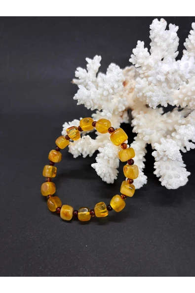 gemsartdeco KEHRİBAR BİLEKLİK KÜP - Resim 3