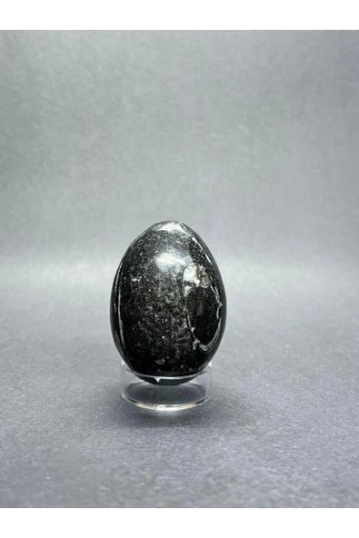 gemsartdeco BELEMNİT FOSİLLİ YUMURTA DOĞALTAŞ - Resim 3