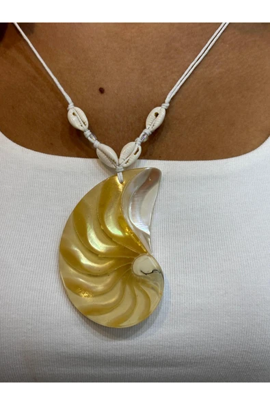 gemsartdeco BÜYÜK NATULİS KOLYE - Resim 3