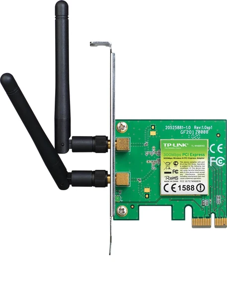 TP-LINK TL-WN881ND 300MBPS 2 ANTEN KABLOSUZ N PCI EXPRESS WIFI ADAPTOR ürün görseli 1