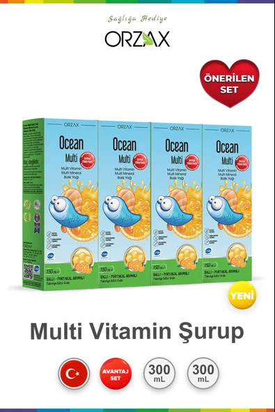 Ocean Multi Şurup 150 ml - İkincisi %50 İndirimli 2 Adet ürün görseli