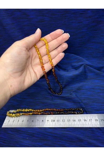 gemsartdeco KEHRİBAR KOLYE FAVORİ MODEL BEBEK - Resim 3