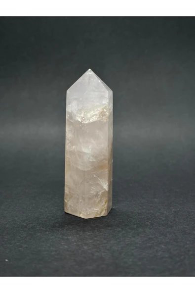 gemsartdeco PEMBE KUVARS KULE DOĞALTAŞ - Resim 2