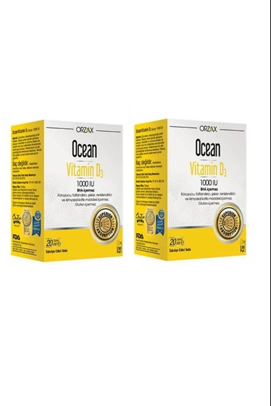 Ocean Vitamin D3 1000 IU Sprey 2 Adet ürün görseli
