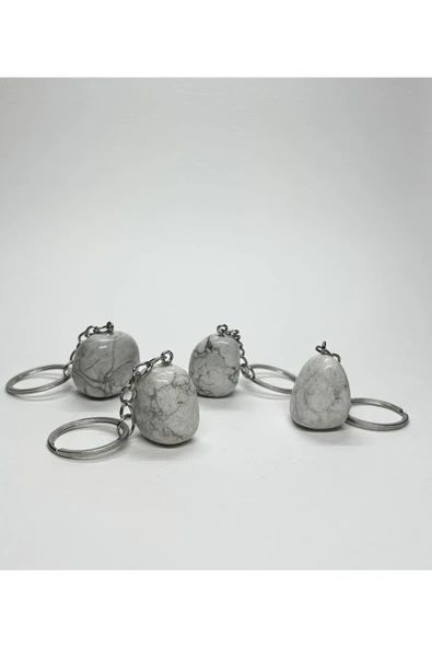 gemsartdeco HAVLİT DOĞALTAŞ ANAHTARLIK CHARM - Resim 4