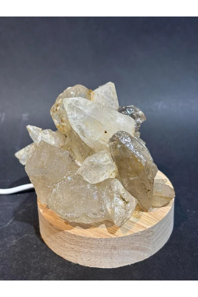 gemsartdeco KÜME KUVARS DOĞALTAŞ LAMBA ürün görseli