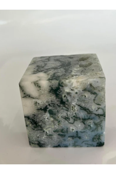 gemsartdeco MOSS AGAT DOĞALTAŞ KÜP 5,5 CM - Resim 4