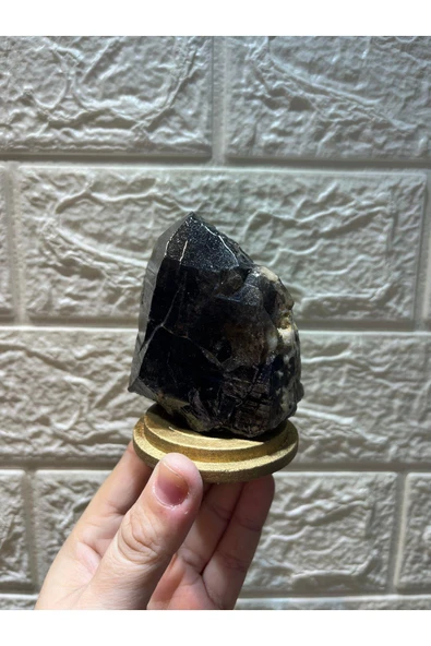 gemsartdeco Stantlı Morion Doğaltaş - Resim 3