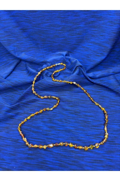 gemsartdeco KEHRİBAR KOLYE KADIN ŞIK MODEL - Resim 3