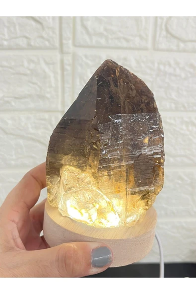 gemsartdeco Dumanlı kuvars doğal taş lamba radyasyonsavar ürün görseli