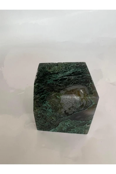 gemsartdeco MOSS AGATE DOĞALTAŞ KÜP 5 CM ürün görseli