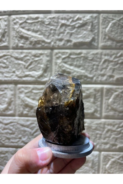 gemsartdeco Stantlı Morion Doğaltaş - Resim 2