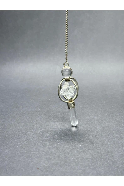 gemsartdeco MERKABA YILDIZI KUVARS SARKAÇ - Resim 2