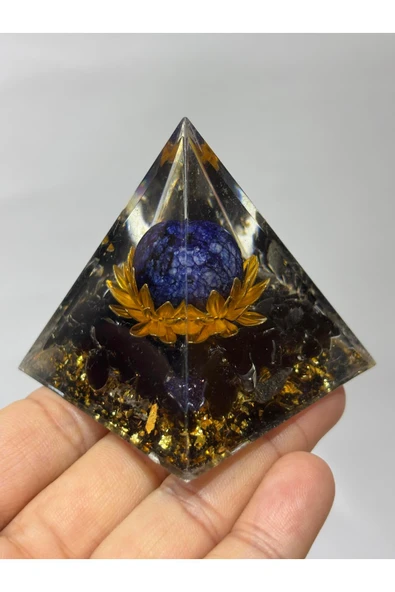 gemsartdeco LACİVERT YILDIZ TAŞLI ŞANS ORGONİTİ - Resim 5