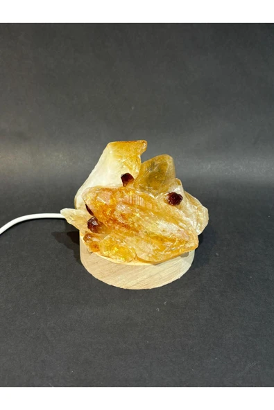 gemsartdeco SİTRİN DOĞALTAŞ LAMBA - Resim 3