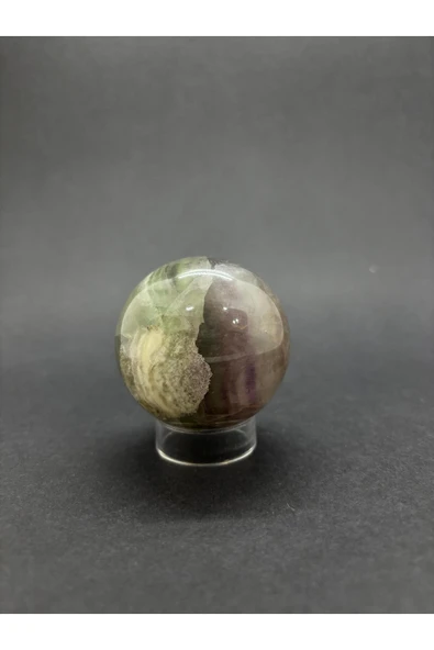 gemsartdeco GÖKKUŞAĞI FLORİT KÜRE DOĞALTAŞ - Resim 3