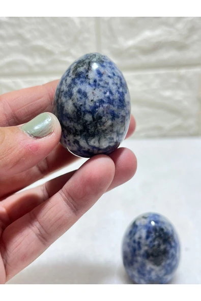 gemsartdeco Sodalit Doğaltaş Yumurta - Resim 2