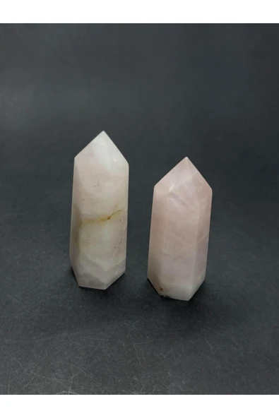 gemsartdeco PEMBE KUVARS KULE DOĞALTAŞ ürün görseli 1