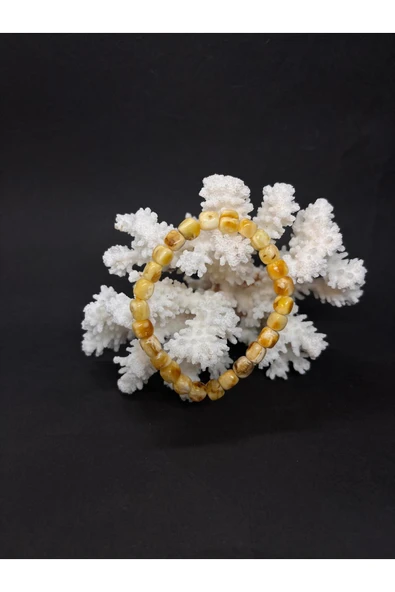 gemsartdeco KADIN KEHRİBAR BİLEKLİK - Resim 2