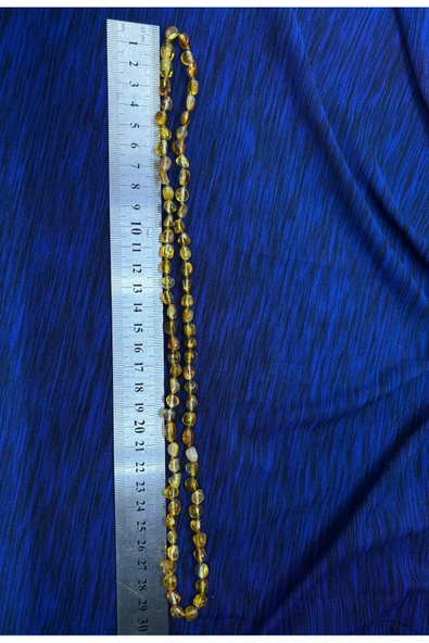 gemsartdeco KEHRİBAR KOLYE UZUN MODEL - Resim 5