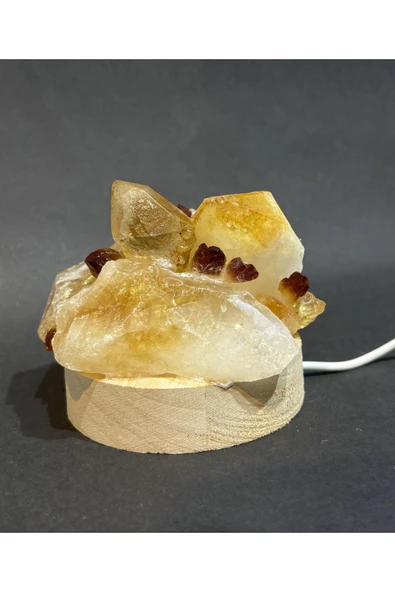 gemsartdeco SİTRİN DOĞALTAŞ LAMBA - Resim 6