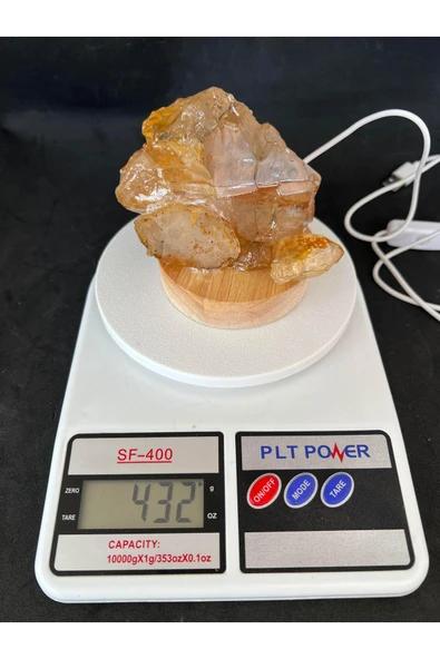 gemsartdeco KUVARS SİTRİN LAMBA - Resim 2