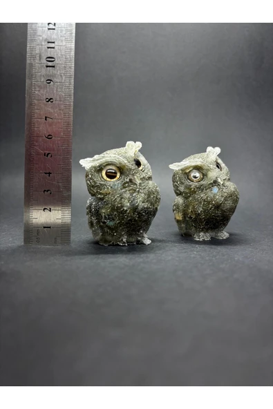 gemsartdeco LABRADORİT BAYKUŞ ORGONİTİ - Resim 3