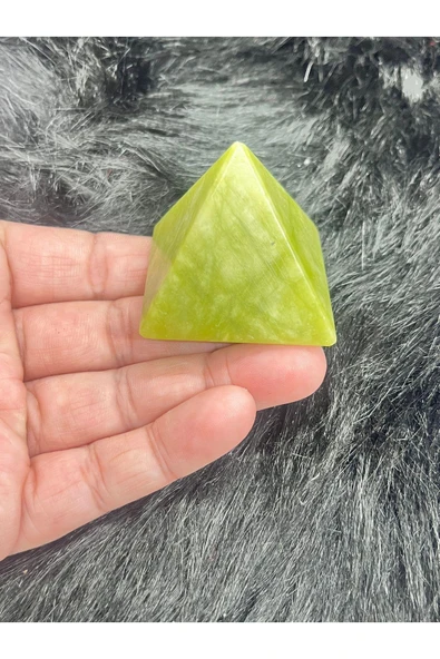 gemsartdeco Yeşim Doğaltaş Piramit - Resim 3