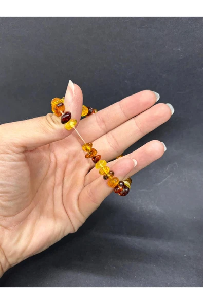 gemsartdeco KEHRİBAR BİLEKLİK KADIN - Resim 4