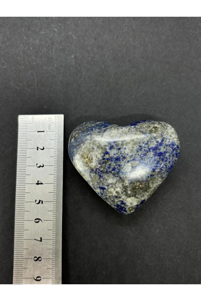 gemsartdeco LAPİS LAZULİ KALP PALMSTONE DOĞALTAŞ - Resim 6