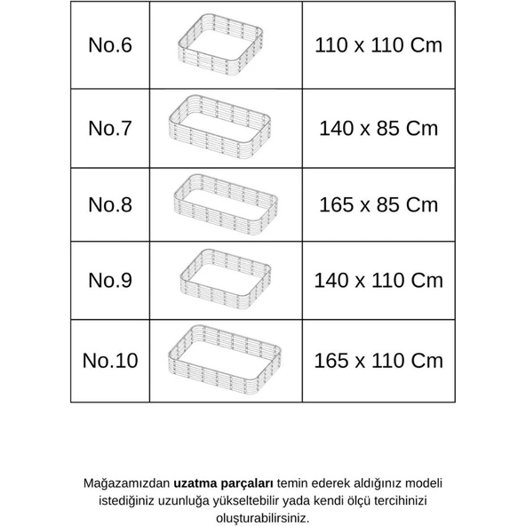 Modüler Yükseltilmiş Bahçe Yatağı Yükseltilmiş Sebze Yatağı No:3 (85X85) Gri - Resim 9