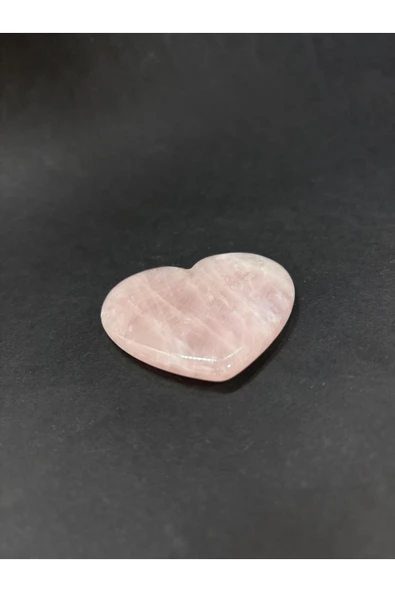 gemsartdeco PEMBE KUVARS KALP DOĞALTAŞ - Resim 2