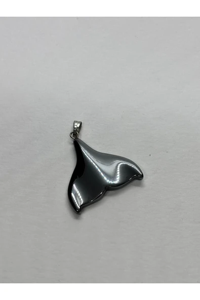 gemsartdeco HEMATİT DOĞALTAŞ KOLYE UCU BALIK KUYRUĞU - Resim 4