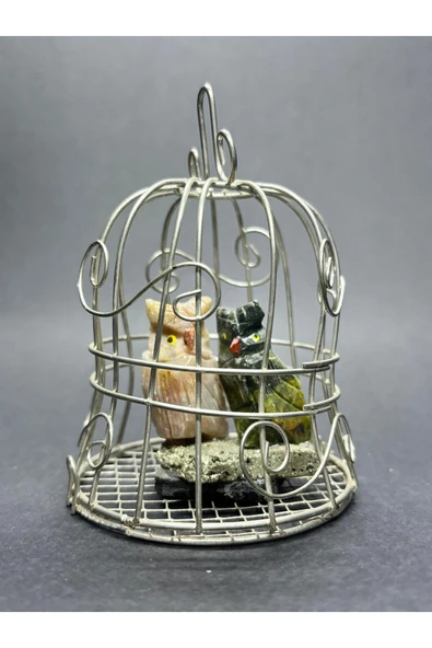 gemsartdeco ÖZEL KAFESLİ ZENGİNLİK DOĞALTAŞ OBJESİ ürün görseli