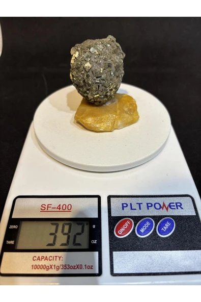 gemsartdeco SİTRİN PİRİT ZENGİNLİK MIKNATISI - Resim 2