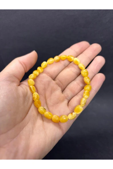 gemsartdeco BALTIK KEHRİBAR BİLEKLİK BÜYÜK BOY - Resim 5