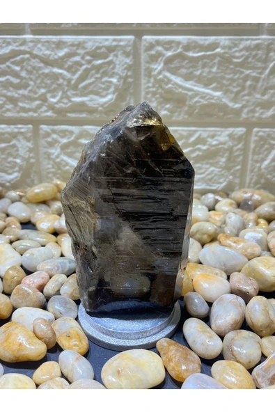 gemsartdeco Stantlı Morion Doğaltaş ürün görseli 1