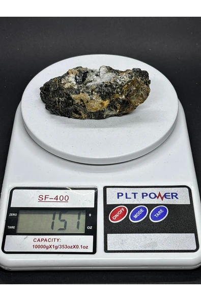 gemsartdeco TURMALİN DOĞALTAŞ NEGATİF ENERJİ KALKANI KÜTLE - Resim 5