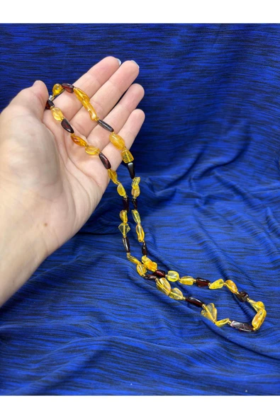 gemsartdeco KEHRİBAR KOLYE LİTVANYA BALTIC - Resim 2