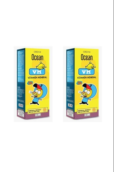 Ocean Vm Portakal Aromalı Şurup 150 ml 2 Adet - Resim 4